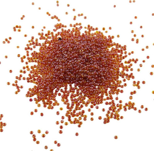 08 Kum Çift Renk Kırmıız Boncuk 3 Mm (100 Gr 6000 Adet)