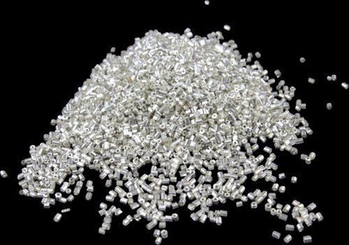 Gümüş Kaplama 4X2 Mm Büyük Kesme Boncuk 50 Gr