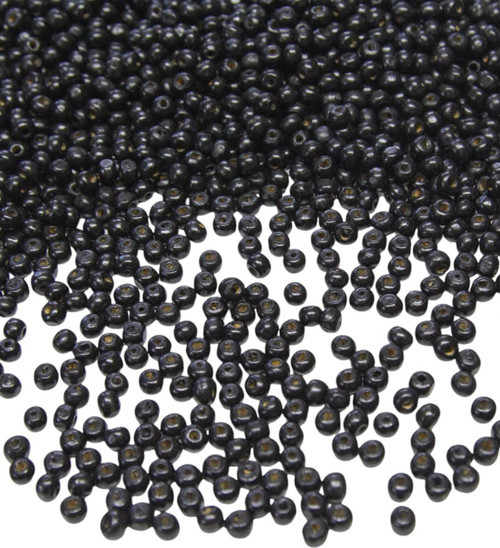 5 Mm Siyah Ahşap Boncuk 45 Gr
