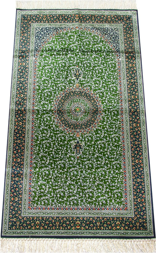 İpekşah İpekli Seccade - Yeşil Renk