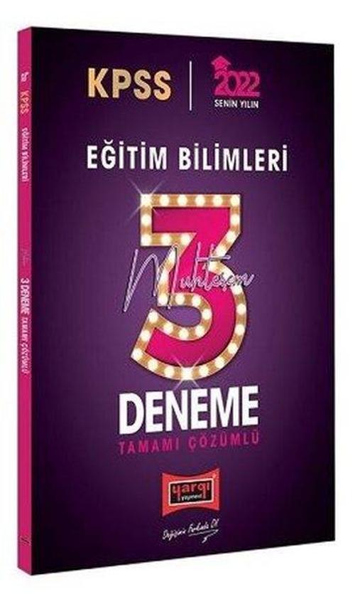 2022 KPSS Eğitim Bilimleri Tamamı Çözümlü Muhteşem 3 Deneme