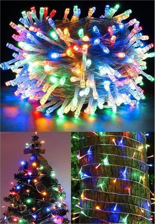 Dekoratif RGB Led Işık 10 Mt Uzatılabilir Yılbaşı Ağacı Aydınlatması Peri Led