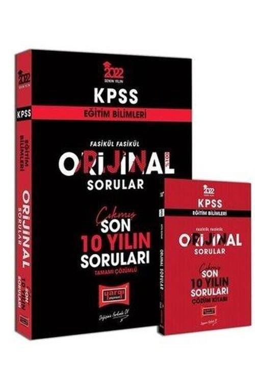 2022 KPSS Eğitim Bilimleri Fasikül Fasikül Orijinal Sorular Tamamı Çözümlü Son 10 Yılın Çıkmış Sorul