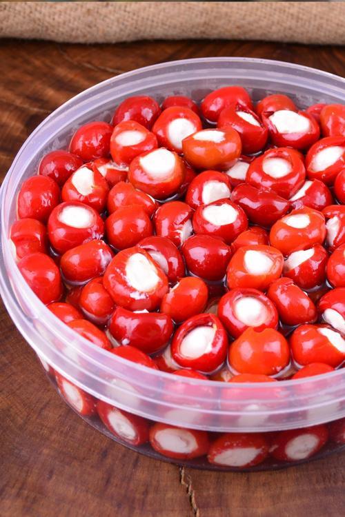 Peynir Dolgulu Kiraz Biber 1000 g ℮