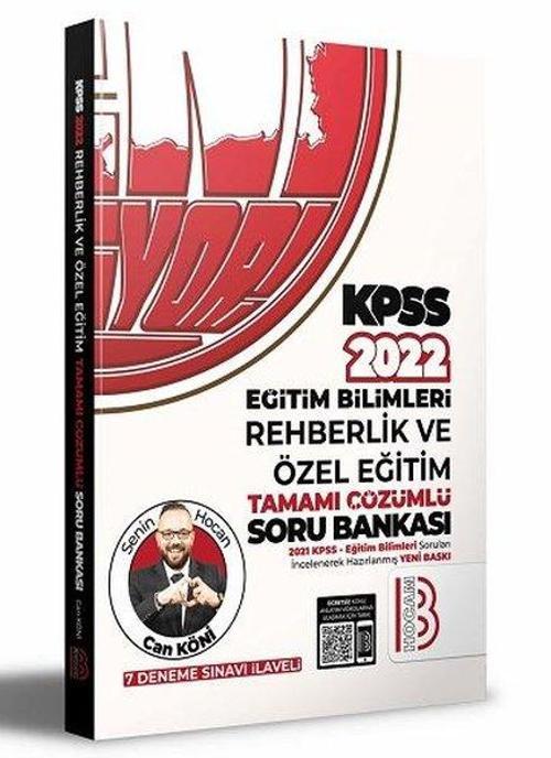 2022 KPSS Eğitim Bilimleri Rehberlik ve Özel Eğitim Tamamı Çözümlü Soru Bankası - 7 Deneme İlaveli)