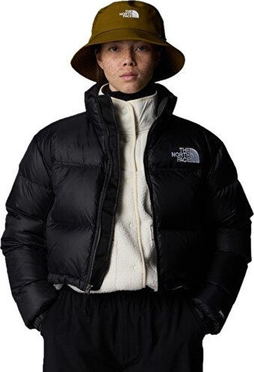 W Nuptse Short Kadın Outdoor Montu (700 Dolgu Kaz Tüyü) NF0A5GGEKX71 Siyah