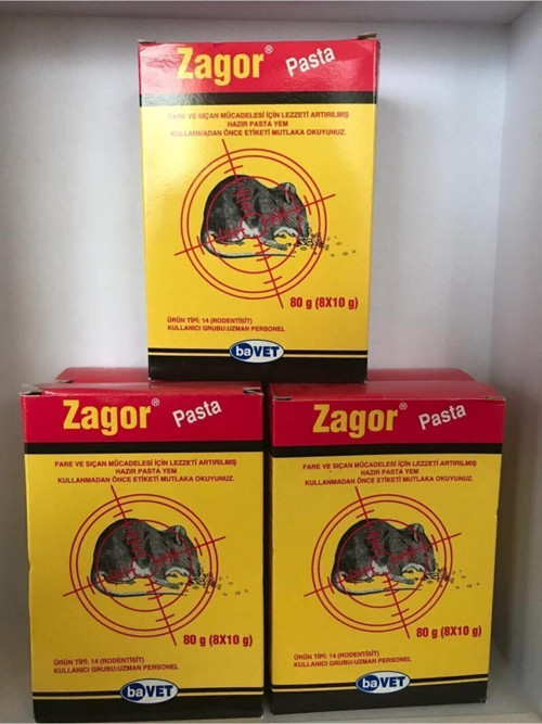 Zagor Fare Pastası Fare Yokedici 80 Gr ( 5 Adet)