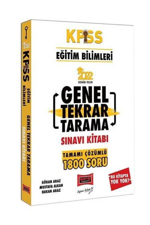 2022 KPSS Eğitim Bilimleri Tamamı Çözümlü Genel Tekrar Tarama Sınavı Kitabı