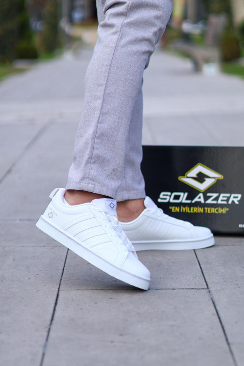 058 Beyaz Erkek Sneaker Ayakkabı