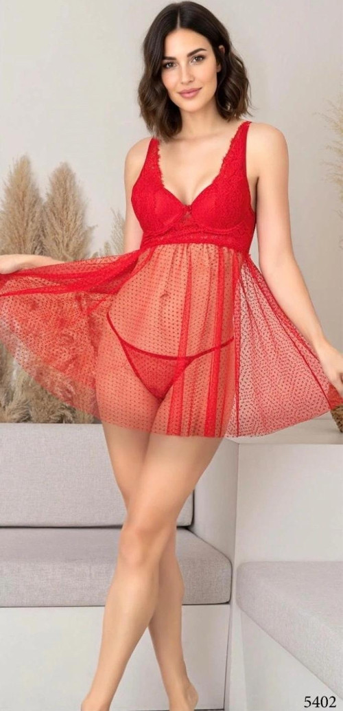 5402 Kısa Tül Gecelik
