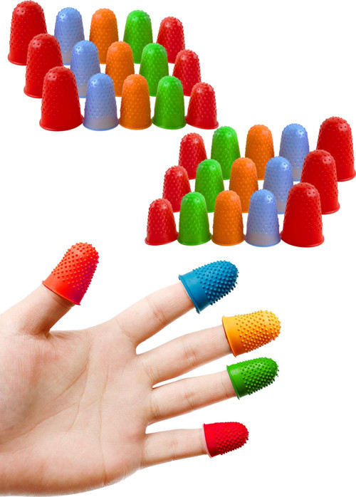 30 Parça Terzi Parmak İğne Koruyucu – Sıcaklık Dayanıklı Silikon Parmaklık Yüksük Seti