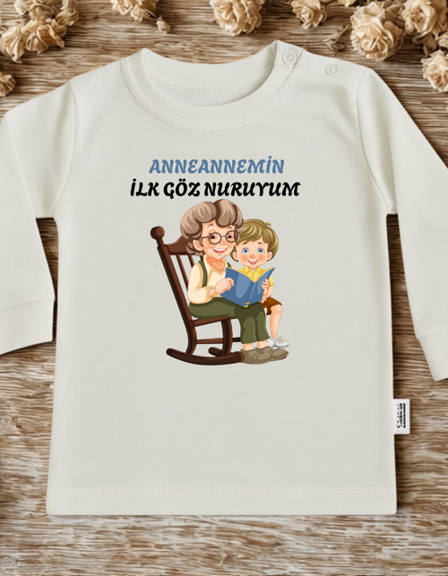 anneanne babaanne dede yazılı bebek badi
