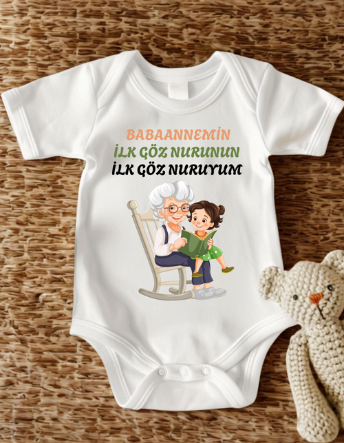 anneanne babaanne dede yazılı bebek badi
