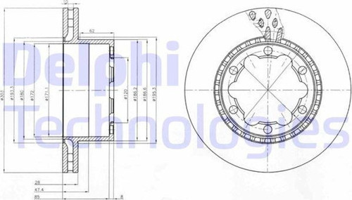Fren Dıskı Arka Mercedes Sprınter B906 B907 . Vw Crafter 30-35-50 Cıft Teker A9064230112-2E0615601