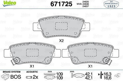 Arka Fren Balata Honda Cr-V 2.2L N22a Ctdi Dizel Re6 06-> / Cr-V 2.0L R20 Benzinli Re5 Otomatik V