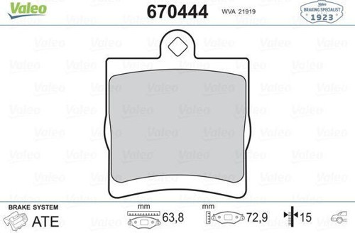Fren Balatası Arka Mercedes W203 Cl203 C209 W210 R171 A0054201920