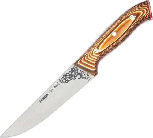 32102 Elite Kurban, Kasap Bıçağı 16,5 Cm - Kahverengi Perçinli Kompozit Sap