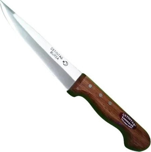 Bursa Kurban Ve Kasap Bıçağı No:0, 12 Cm, Ahşap Gül Sap