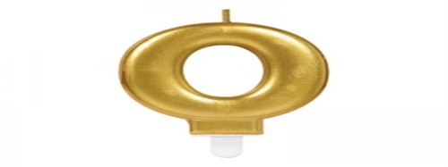 0 Rakam Mum Gold Renk