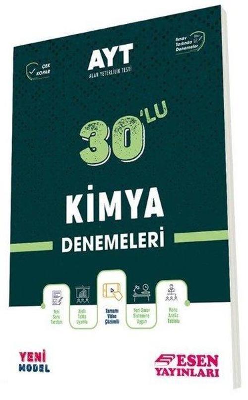 2022 AYT Kimya 30'lu Deneme