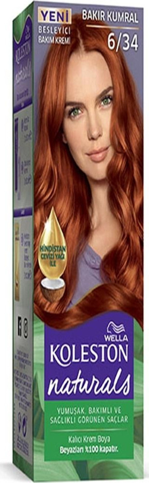 Naturals Saç Boyası Bakır Kumral 6/34