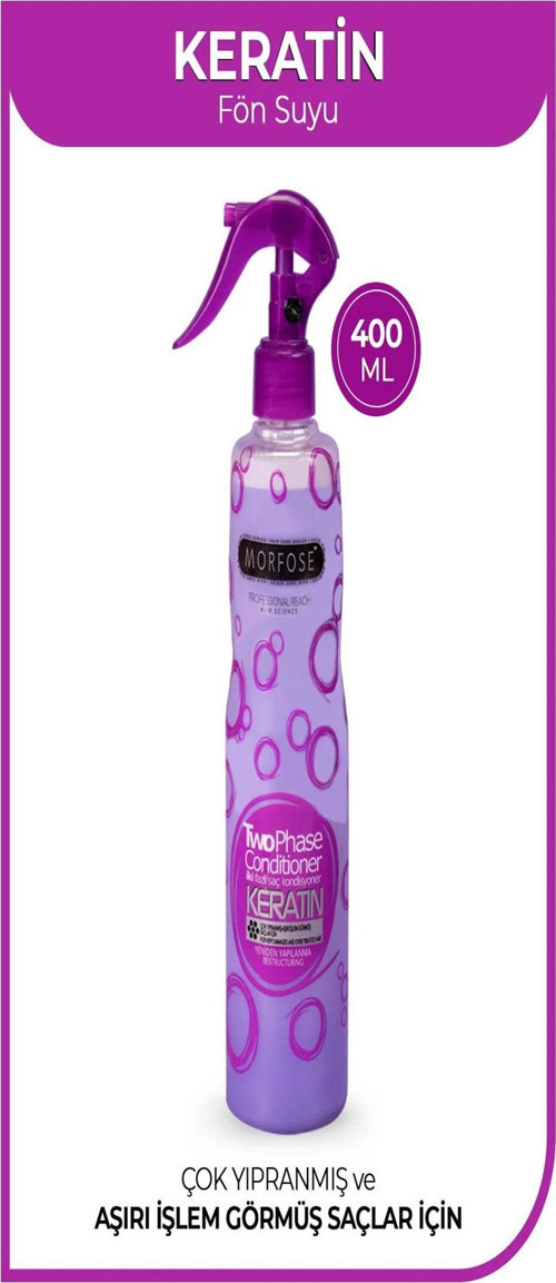 Keratin Çift Fazlı Kondisyoner Fön Suyu 400 ML - mrfs