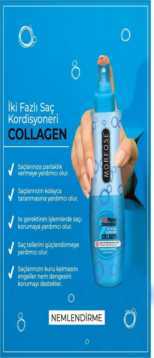 Kolajen Çift Fazlı Kondisyoner Fön Suyu 240 ML - mrfs