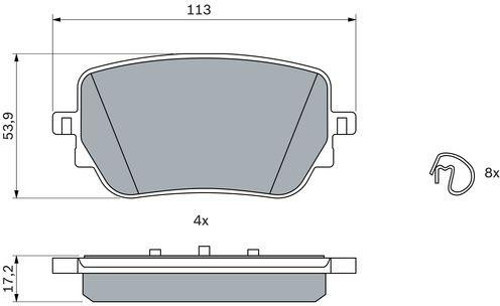 Fren Balatası Arka Mercedes W177 V177 W247 C118 X118 H247 X247 A0004201706