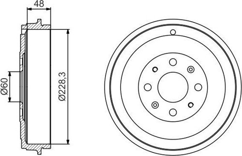 Arka Kampana Corsa D 07> Corsa E 14> Adam 13> Punto-Grande Punto 05> 274X228x61x48x4dl 1