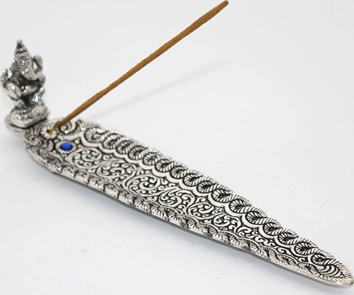 Metal Kayık Ganeşa Tütsülük Model 4