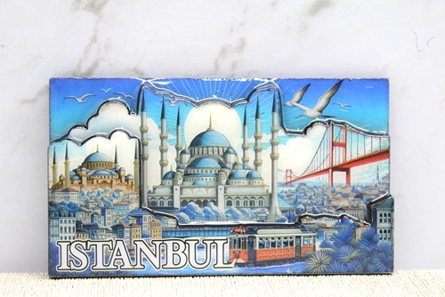 Ahşap İstanbul Temalı Magnet Alk4362
