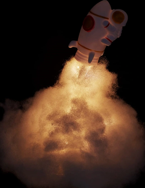 Kendin Yap Uçan Astronot Tasarımlı Gece Lambası