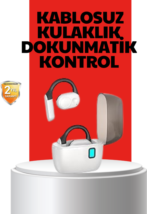 Kablosuz Bluetooth Kulaklık – Otomatik Eşleşme, Tek Tuş Kontrol, Stereo Ses