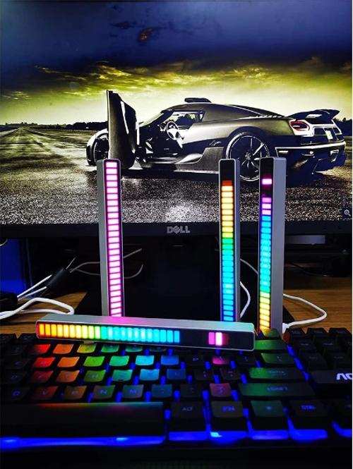 Rgb Sese Duyarlı Taşınabilir Ekolayzer Led Çubuk