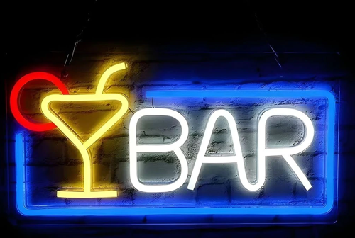 Bar Yazılı Neon Led Işık