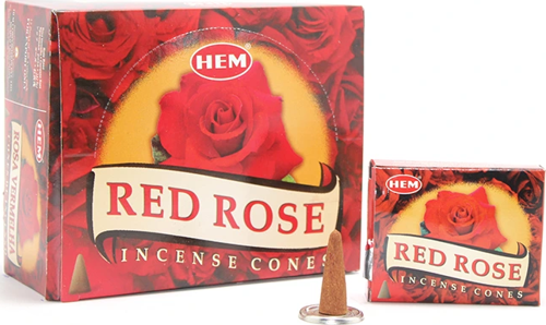 Red Rose Aromalı Konik Tütsü