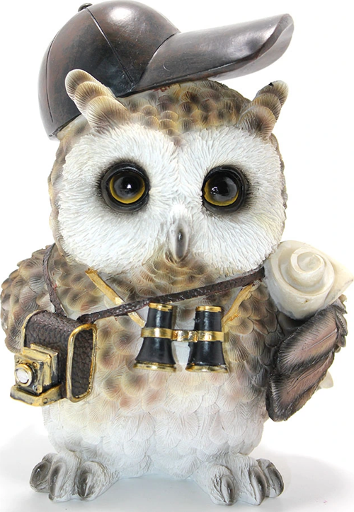 Steampunk Polyester Baykuş Figürü Model 2