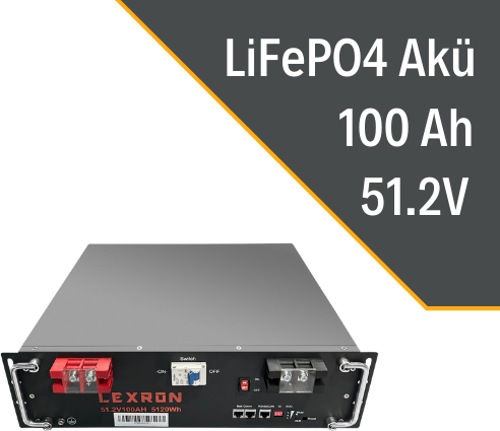100AH 51.2V PREMİUM SERİSİ LİTYUM BATARYA