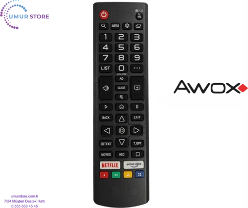 Awox Webos Televizyon Uyumlu Kumanda-Mikrofonsuz