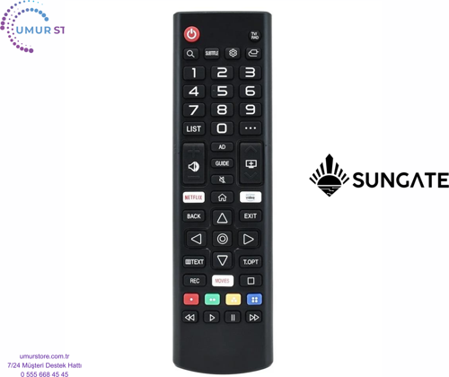 Sungate SG-5001 4K Webos Televizyon Kumandası-Mikrofonsuz