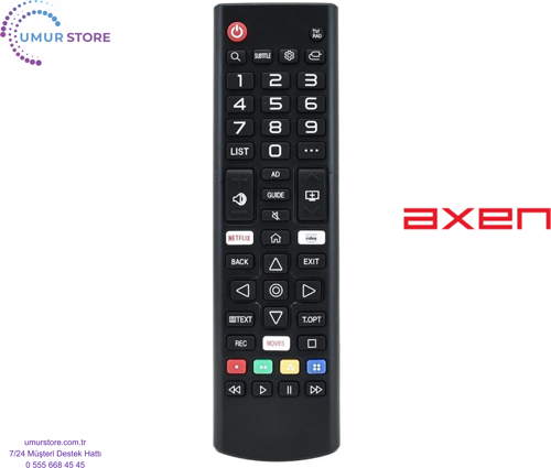Axen AX50FIL243 Webos Smart Televizyon Kumandası-Mikrofonsuz