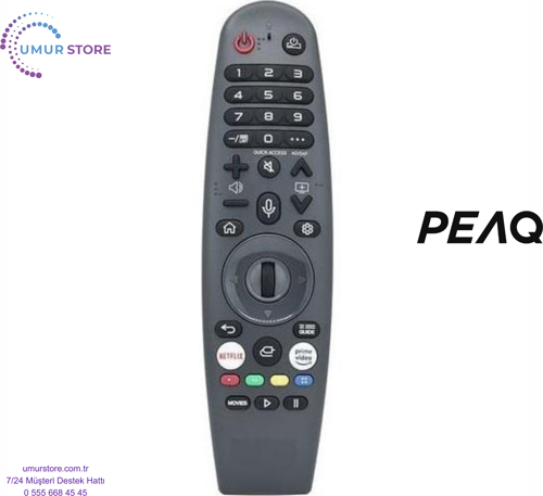 Peaq PQ50FMN403 Webos Smart Televizyon Kumandası-Mikrofonlu
