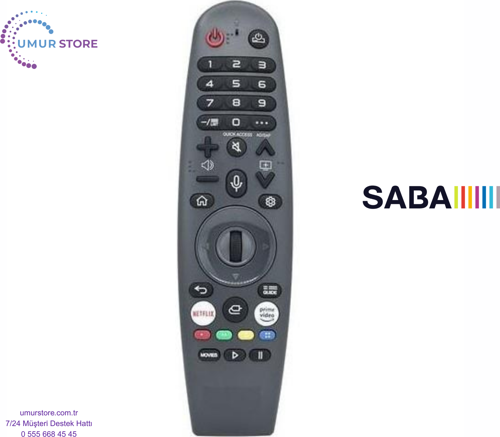 Saba SB55500 Webos Smart Televizyon Kumandası-Mikrofonlu