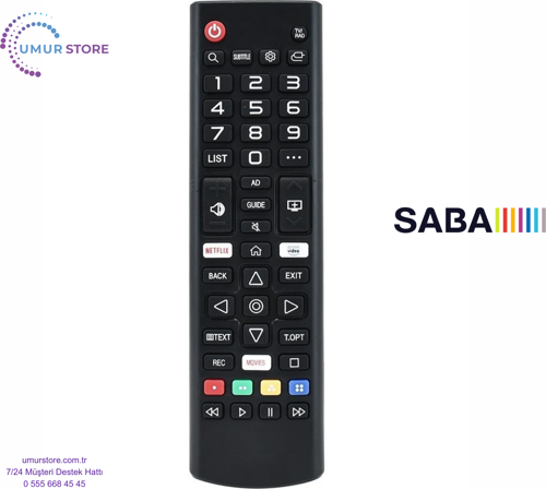 Saba SB55500 Webos Smart Televizyon Kumandası-Mikrofonsuz