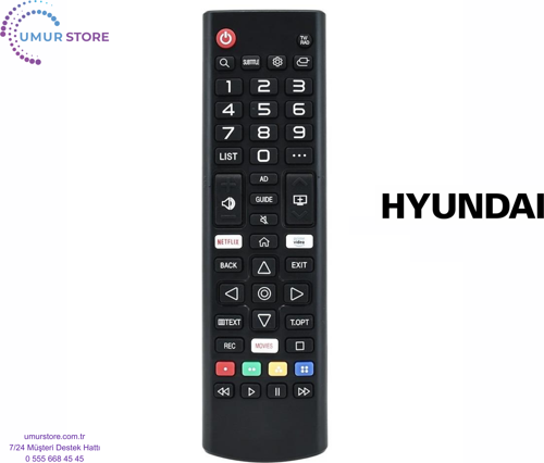 Hyundai 65HYN2205 Uyumlu Webos Televizyon Kumandası-Mikrofonsuz