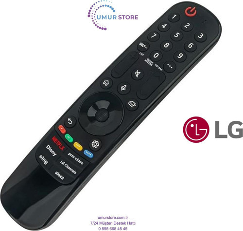 LG Uyumlu AKB76045103 Webos Smart Televizyon Kumandası-Mikrofonlu