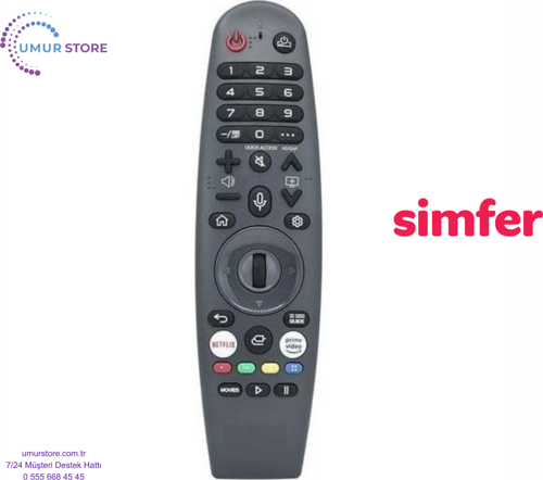 Simfer 50SFSW6M Webos Smart Televizyon Kumandası-Mikrofonlu