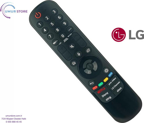 LG Uyumlu MR-22GA Webos Smart Televizyon Kumandası-Mikrofonlu