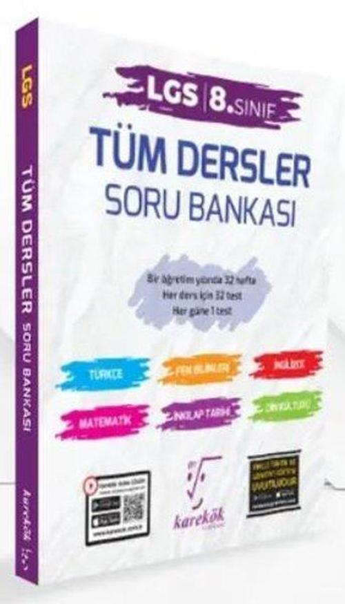 2024 8. Sınıf LGS Tüm Dersler Soru Bankası