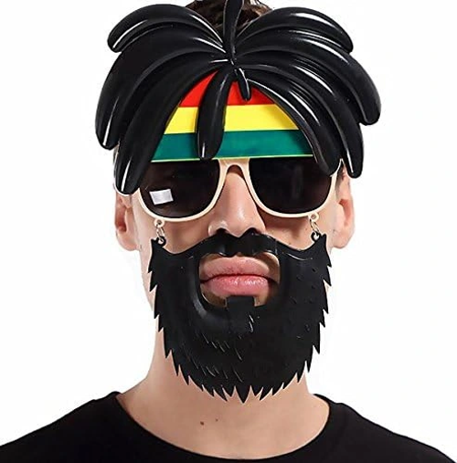 Rasta Peruklu Bob Marley Parti Gözlüğü